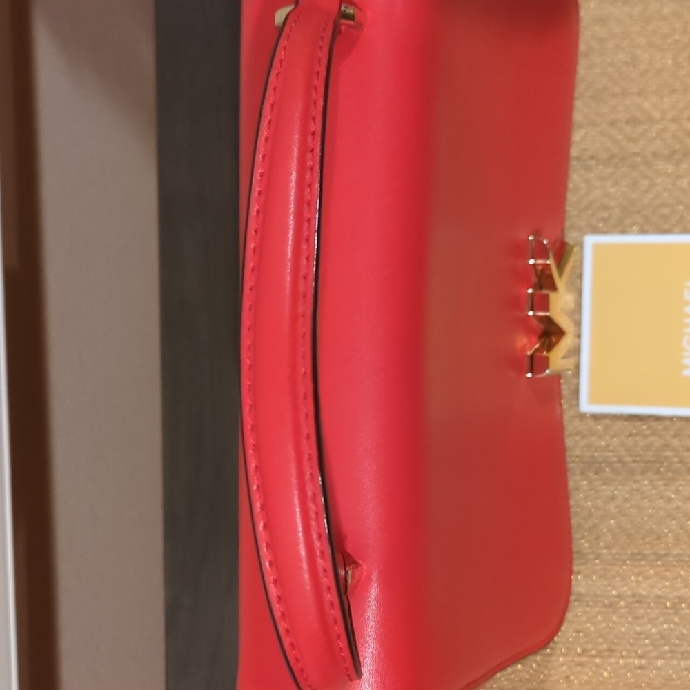 MICHAEL Michael Kors Red Top-Handle Satchel - Picture 2 of 9